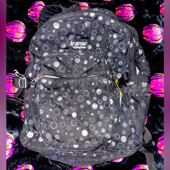 Black Trans Back Pack - Picture 1 of 3